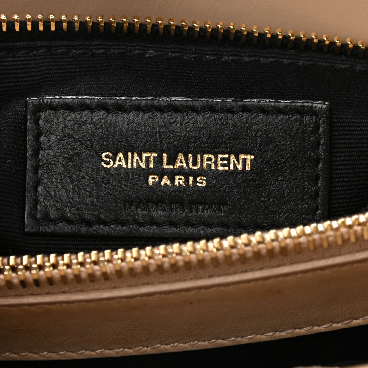 Saint Laurent Calfskin Y Quilted Monogram Medium Loulou Chain Satchel Dark Beige 6 of 10