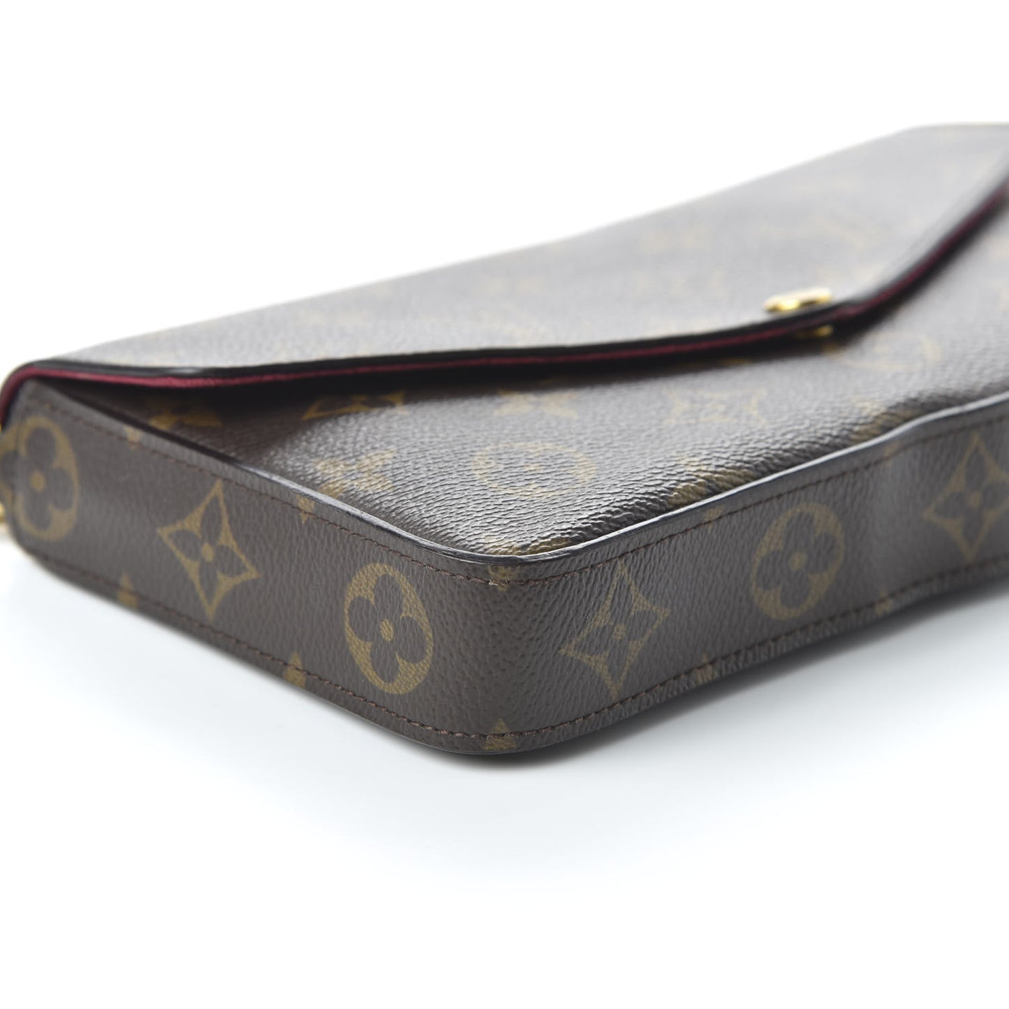 Monogram Pochette Felicie Chain Wallet Fuchsia