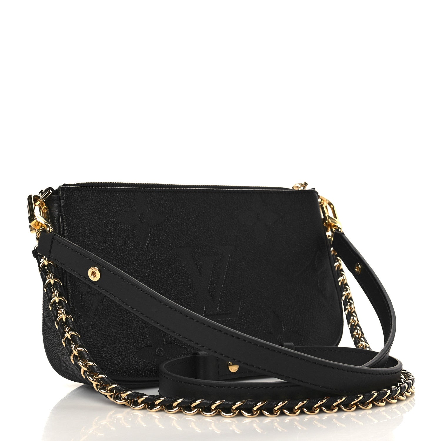 Louis Vuitton Empreinte Monogram Giant Multi Pochette Accessories Black 3 of 9