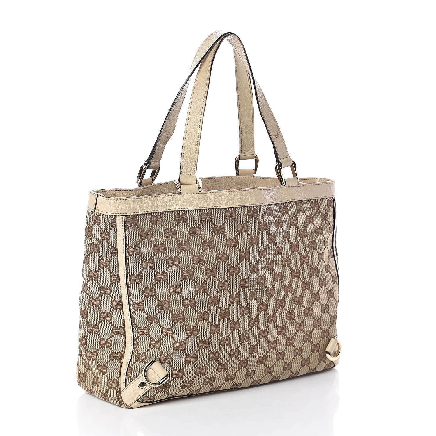 Gucci Monogram Medium Abbey Tote White 3 of 12