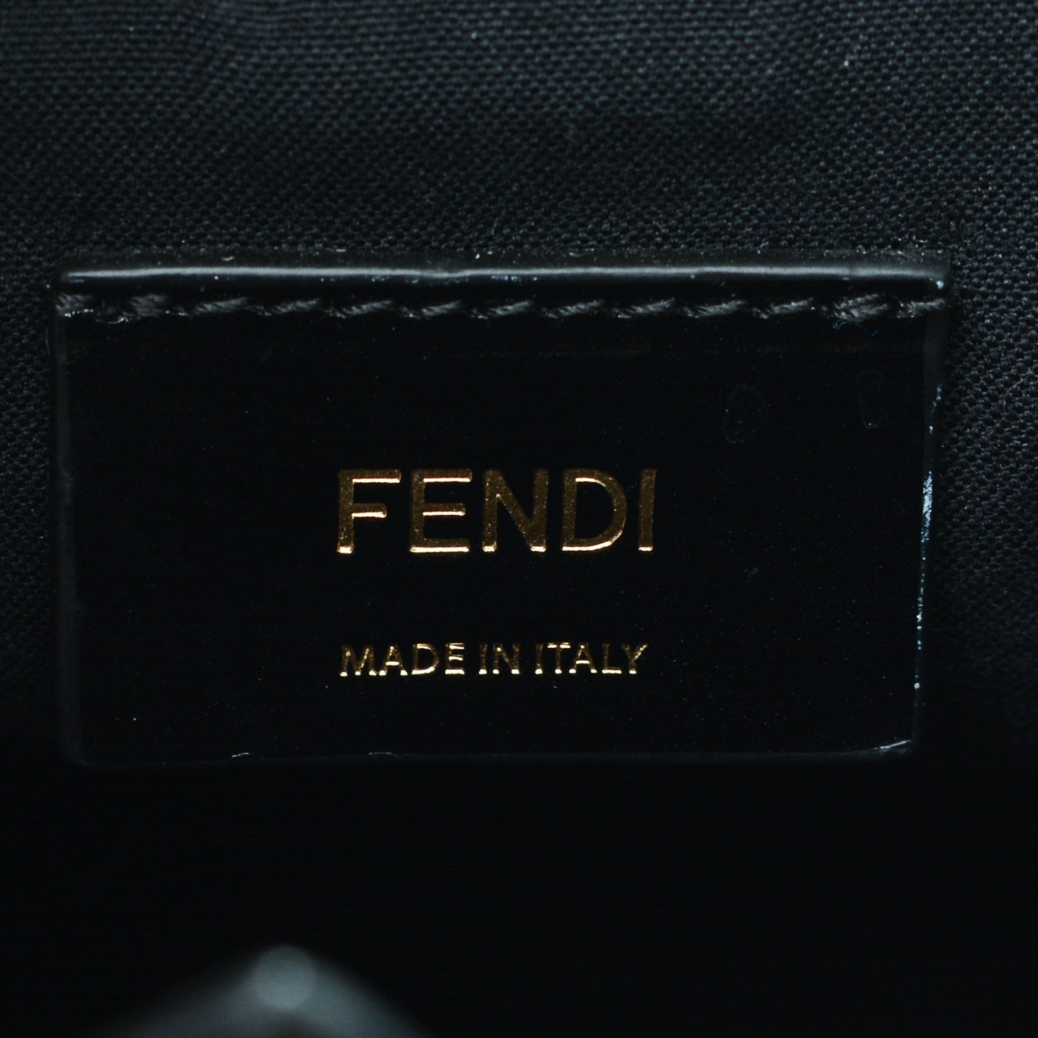 Fendi Nappa Crocodile Trapuntata Petite 2Jours Tote Black 6 of 7