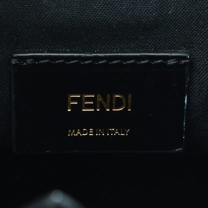 Fendi Nappa Crocodile Trapuntata Petite 2Jours Tote Black 6 of 7