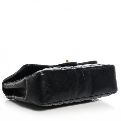 Chanel Lambskin Quilted Jumbo Single Flap Black 4 of 8