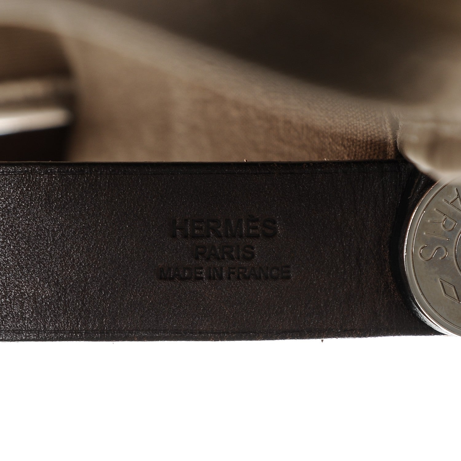 Hermes Toile Cabag Twist 42 GM Etoupe 8 of 9