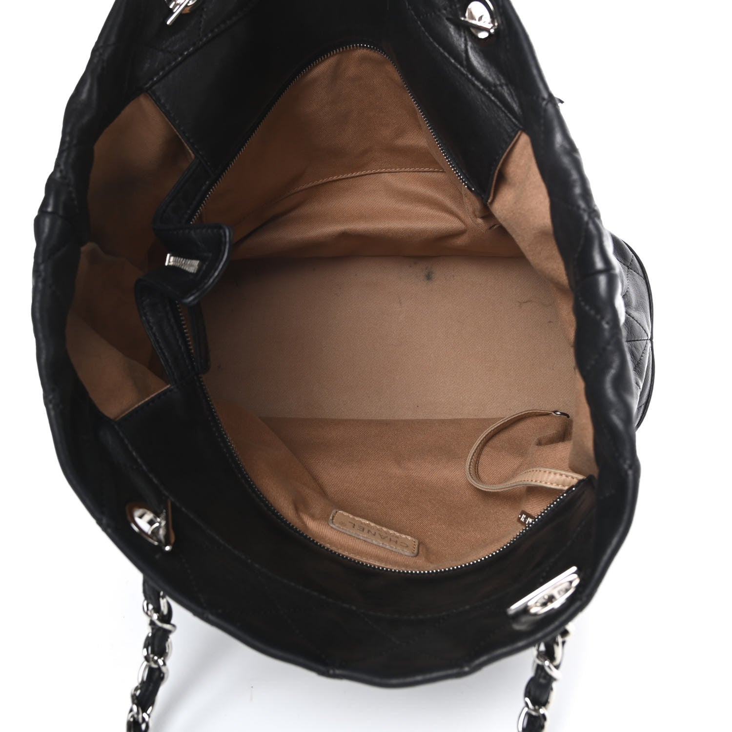 Chanel Calfskin Stitched Large VIP Shopping Tote Black 5 of 21