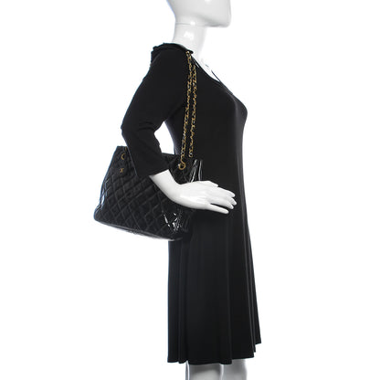 Chanel Patent Quilted Shopping Tote Black 2 of 15