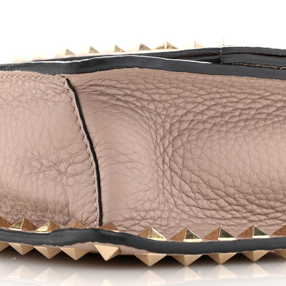 Valentino Garavani Pebbled Calfskin Rockstud Side Slip Crossbody Poudre 9 of 10