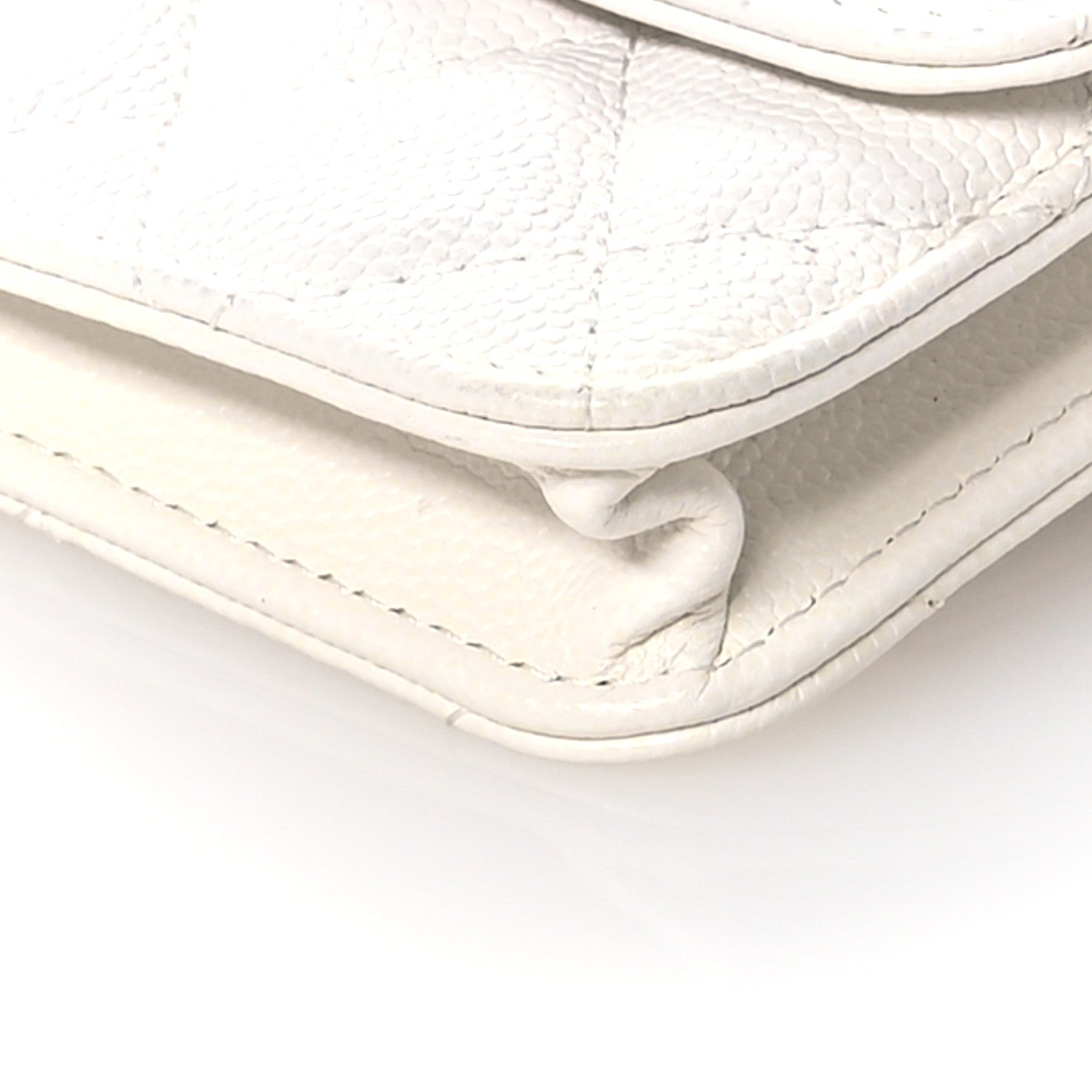 Chanel Caviar Quilted My Everything Belt Flap Card Holder White 11 of 11