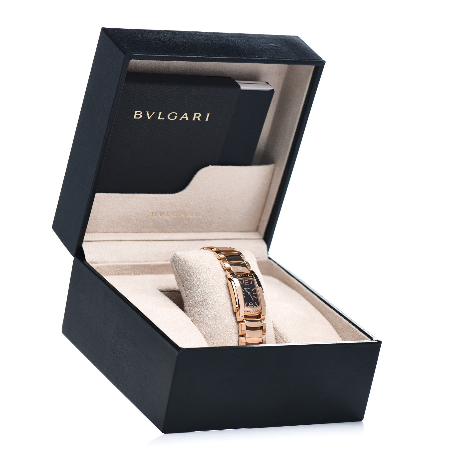 Bulgari 18K Rose Gold 22mm Assioma Quartz Watch Black 5 of 5