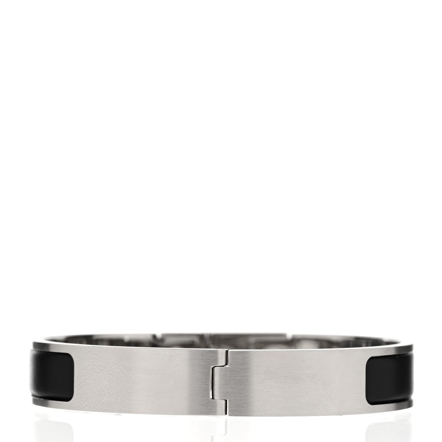 Hermes Matte Enamel Mens Kelly Bracelet T6 Black 3 of 5