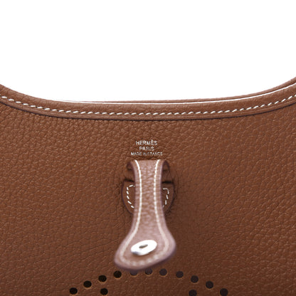 Hermes Taurillon Clemence Allegro Evelyne TPM Gold Cornaline White 6 of 11