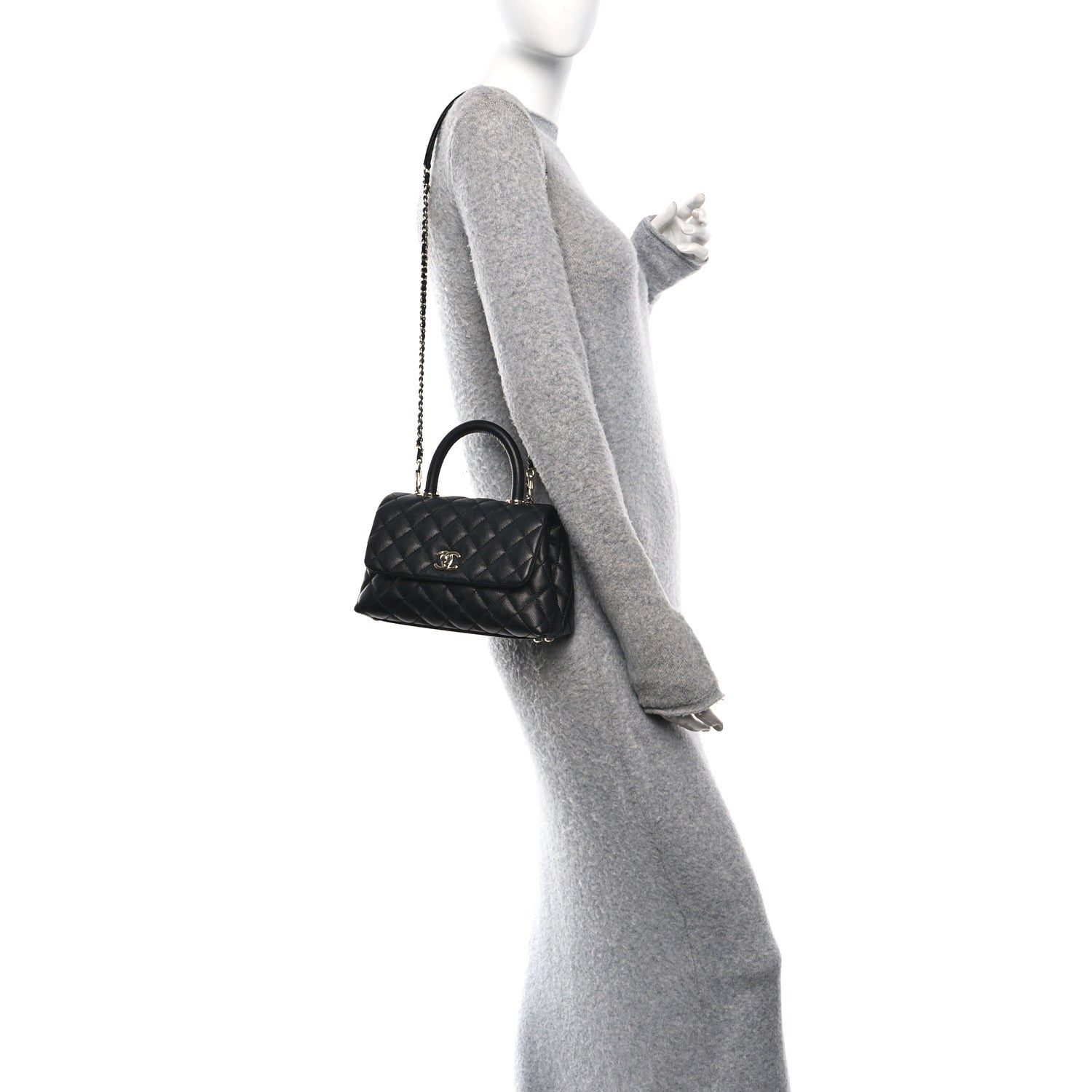 Chanel Caviar Quilted Mini Coco Handle Flap Black 2 of 11