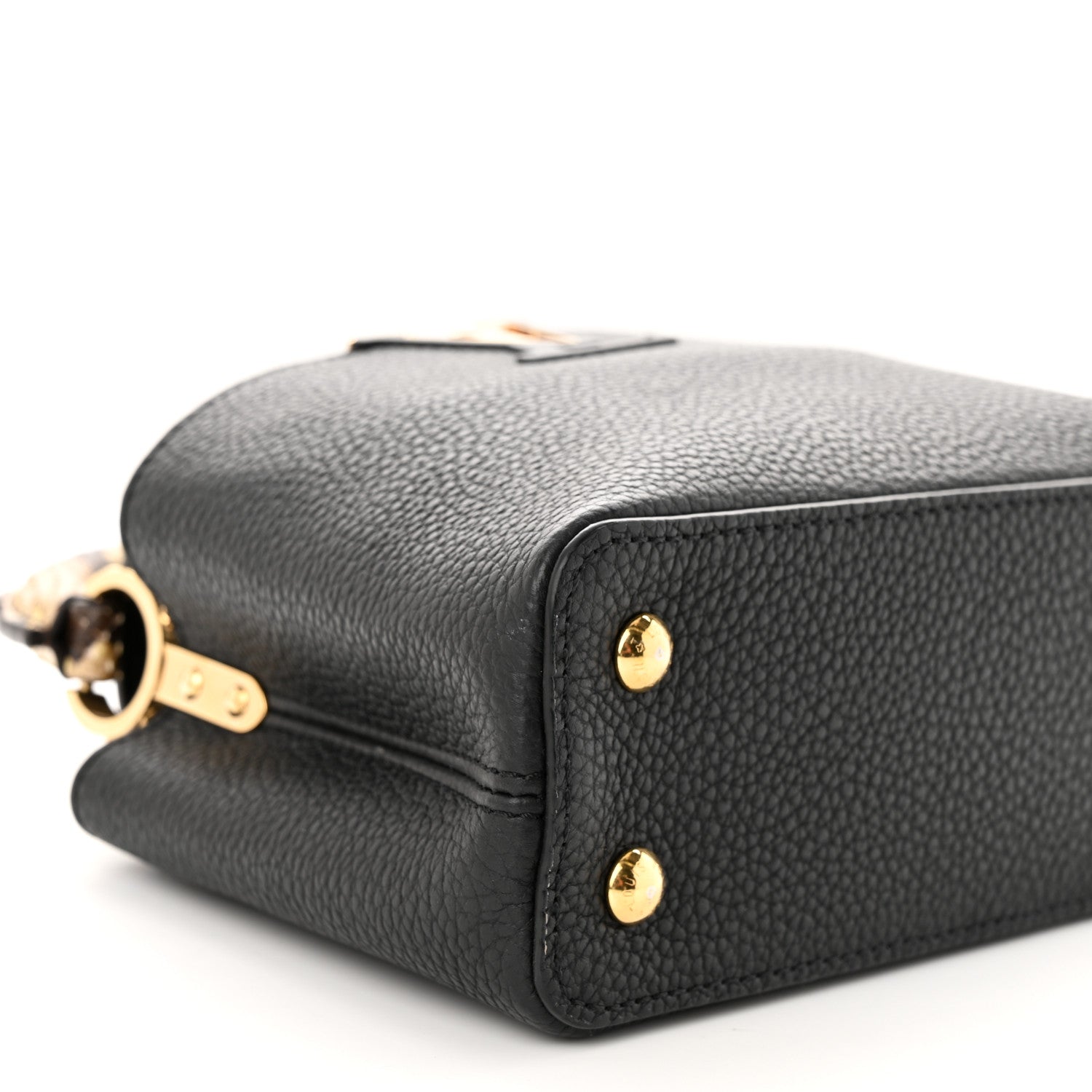 Louis Vuitton Taurillon Snakeskin Mini Capucines Black 8 of 12