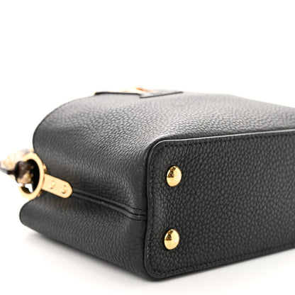 Louis Vuitton Taurillon Snakeskin Mini Capucines Black 8 of 12