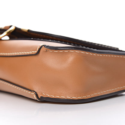 Chloe Shiny Calfskin Small Marcie Saddle Shoulder Bag Autumnal Brown 9 of 10