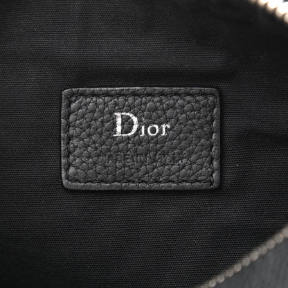 Christian Dior HOMME Grained Calfskin Mens Roller Pouch Black 6 of 9