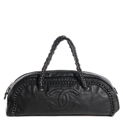 Chanel Smooth Calfskin Luxe Ligne Small Bowler Black 1 of 7