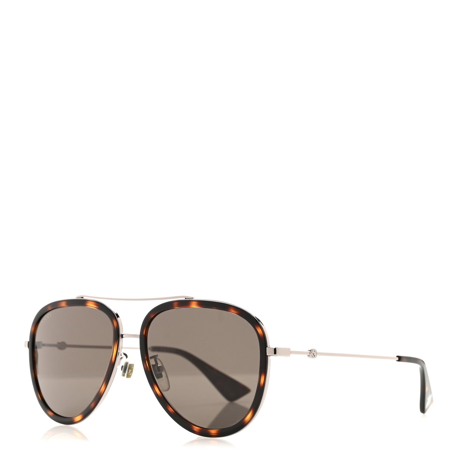 Gucci Aviator Sunglasses GG0062S Tortoise 1 of 8