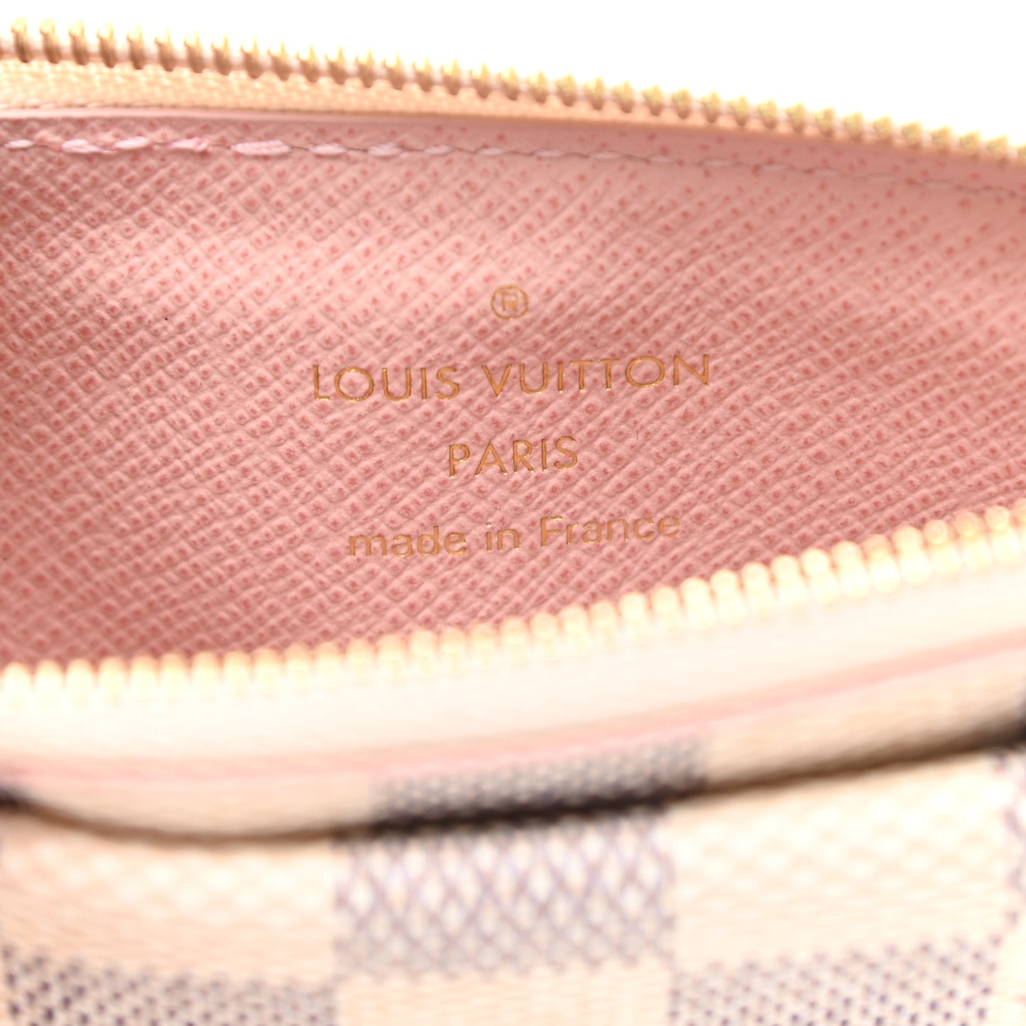 Damier Azur Recto Verso Card Holder Rose Ballerine