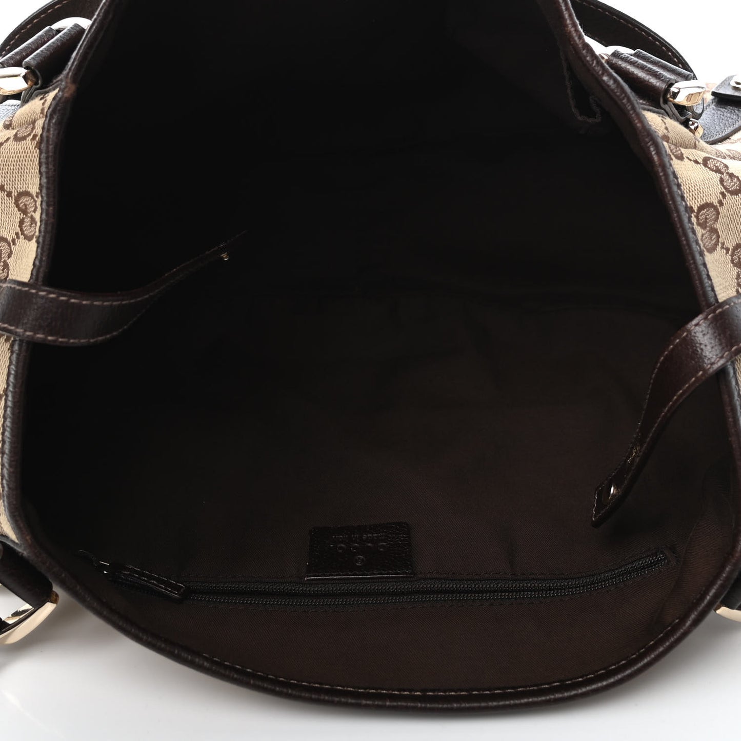 Monogram Medium Abbey Shoulder Bag Dark Brown