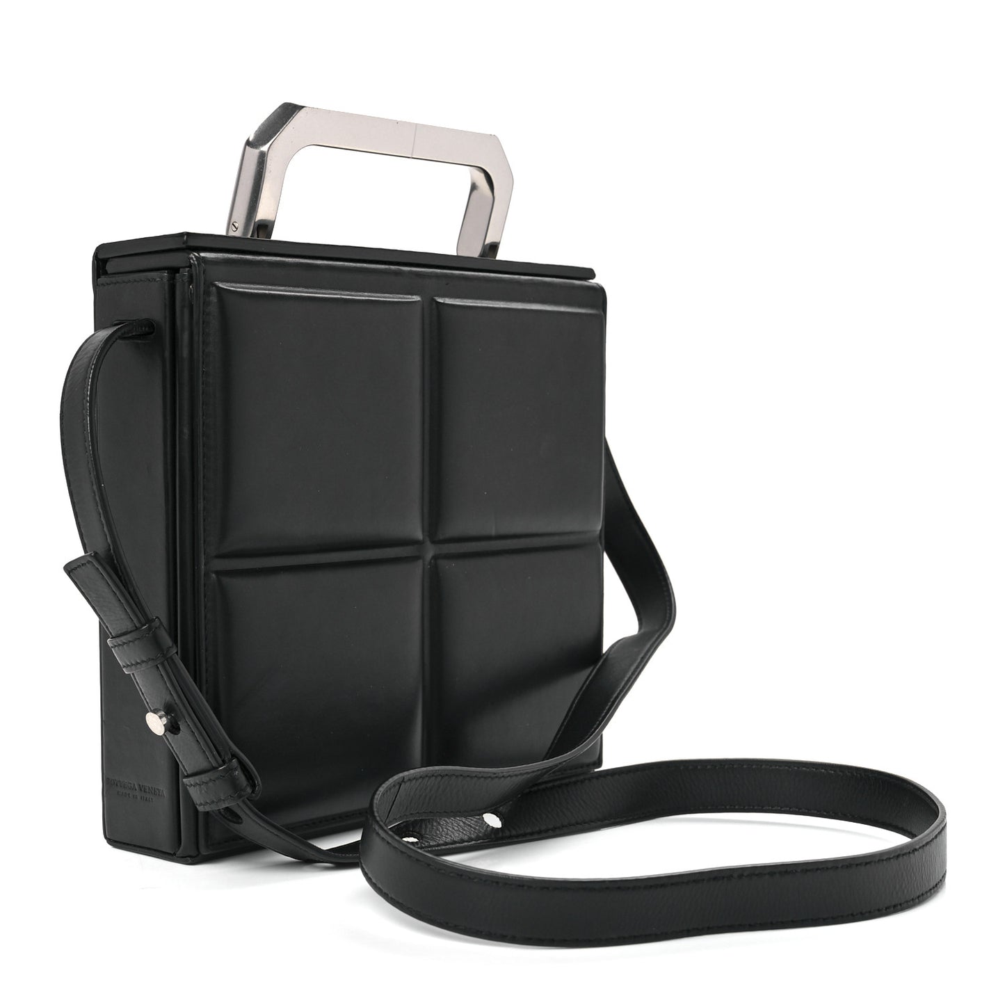 Calfskin Padded Mini Trunk Black
