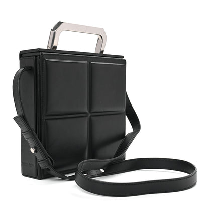 Bottega Veneta Calfskin Padded Mini Trunk Black 3 of 14
