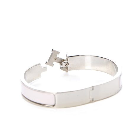 Hermes Enamel Narrow Clic Clac H Bracelet GM Rose Nymph 4 of 6