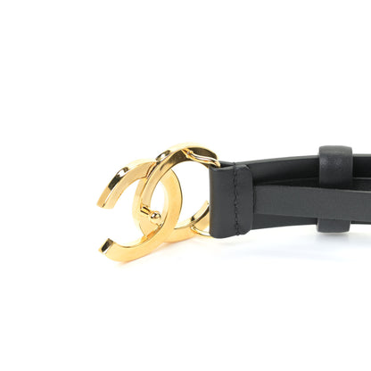 Chanel Calfskin Paris Button CC Belt 80 32 Black 8 of 9