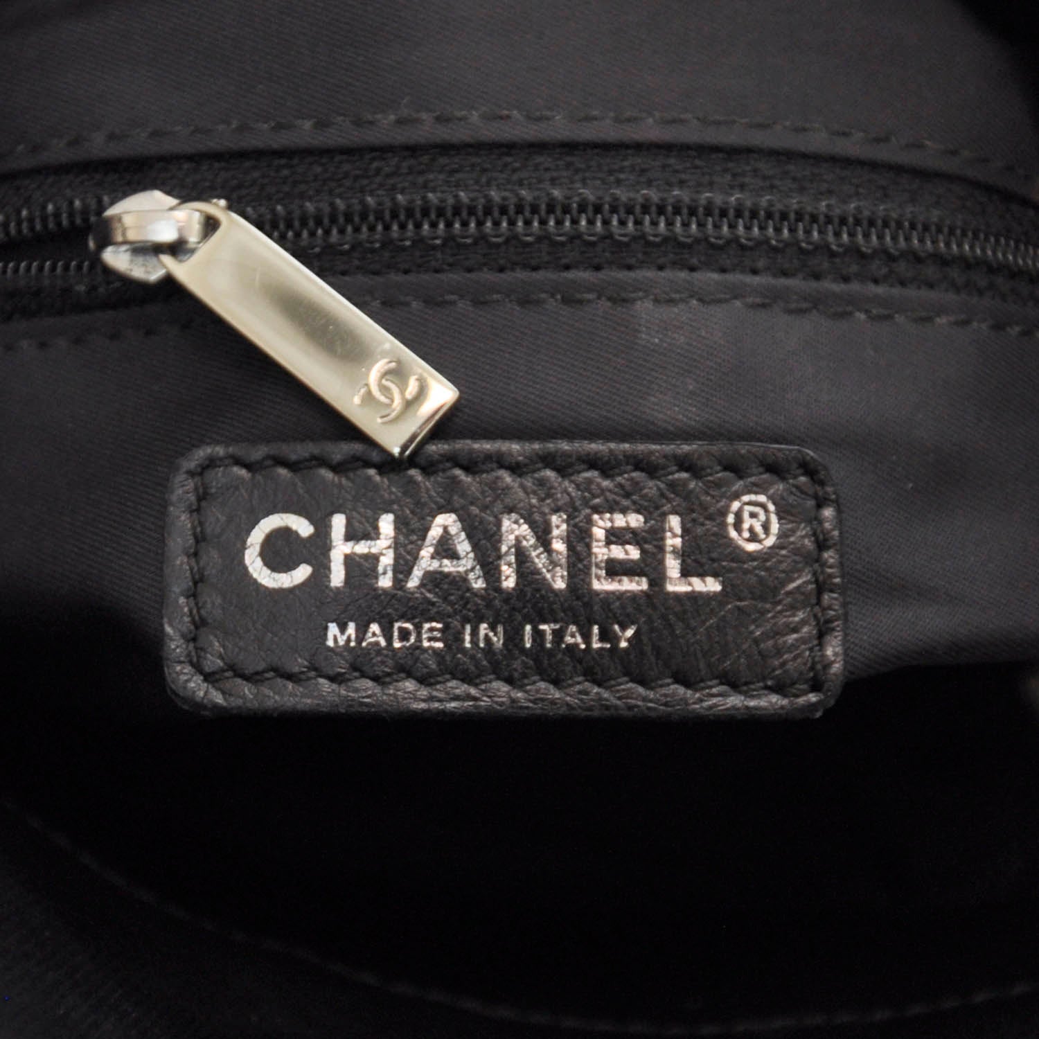 Chanel Coated Canvas Paris Biarritz Tote Black 7 of 8