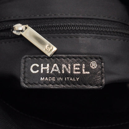 Chanel Coated Canvas Paris Biarritz Tote Black 7 of 8