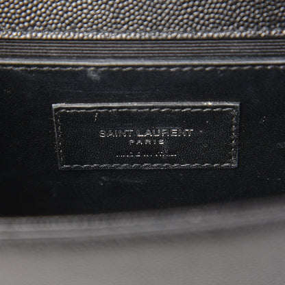 Saint Laurent Grain De Poudre Small Monogram Kate Satchel Black 7 of 7