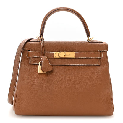 Hermes Togo Kelly Retourne 28 Gold 1 of 10