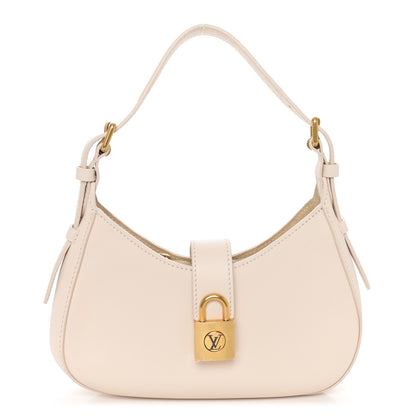 Louis Vuitton Grained Calfskin Low Key Shoulder Bag Limestone Gray 1 of 10