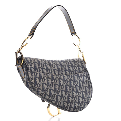 Christian Dior Monogram Saddle Bag Blue 3 of 8