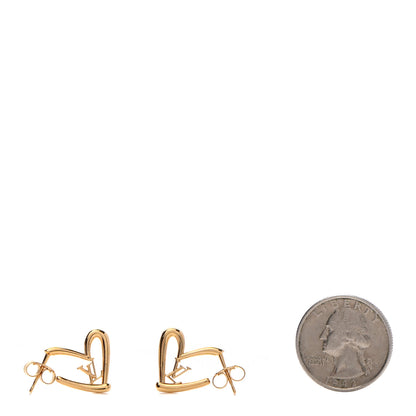 Louis Vuitton Fall In Love Heart Earrings PM Gold 2 of 4