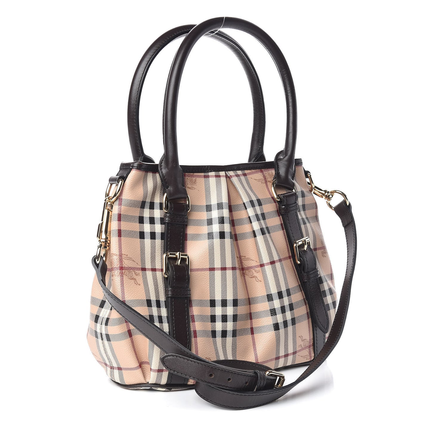 Haymarket Check Small Northfield Tote Chocolate
