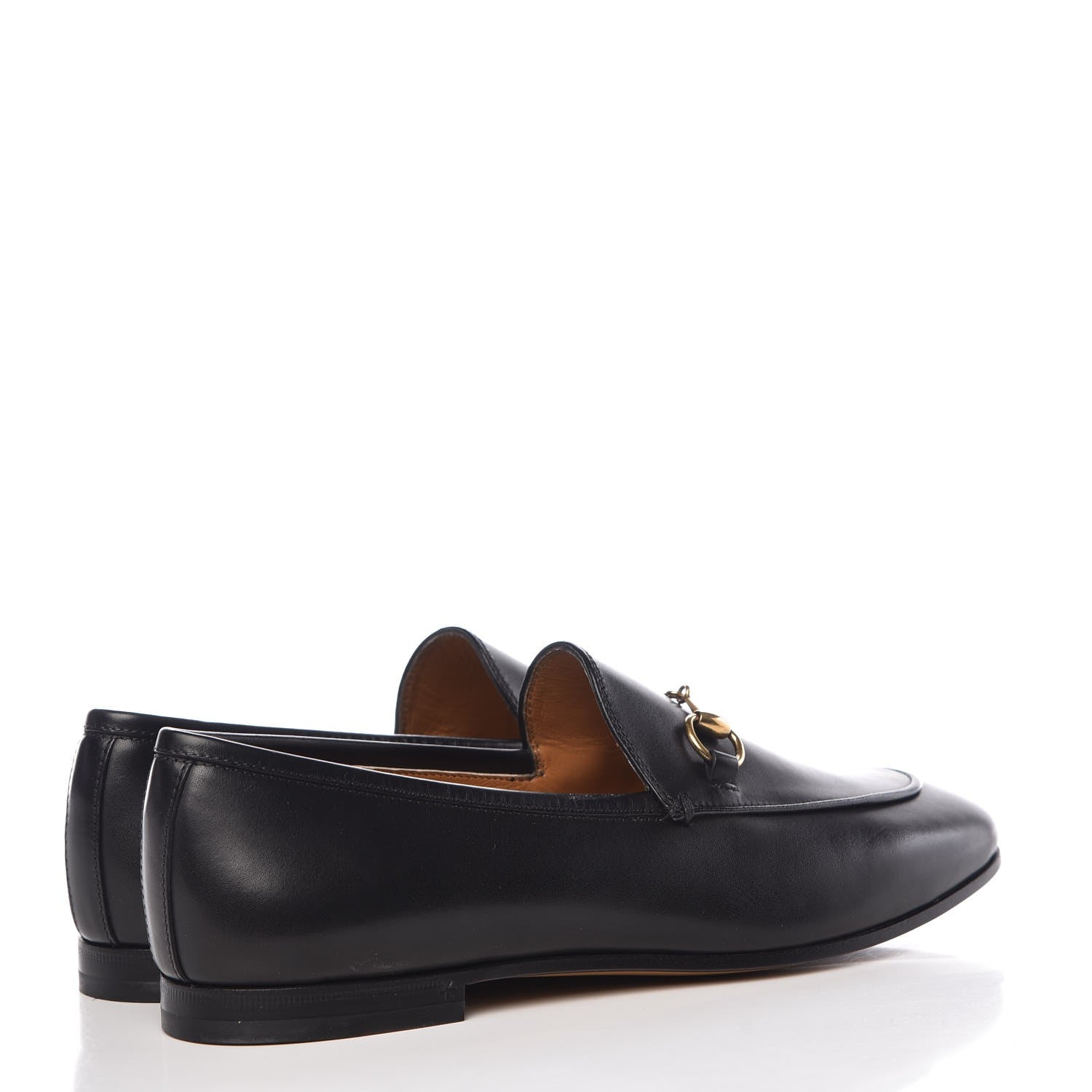 Gucci Calfskin Womens Jordaan Loafers 38.5 Black 4 of 10