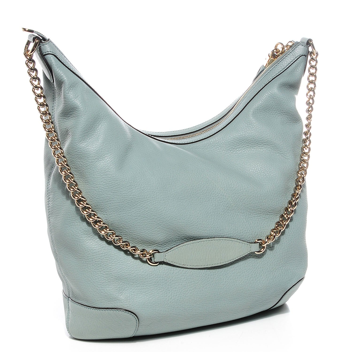 Gucci Calfskin Medium Soho Chain Hobo Splash Blue 3 of 9