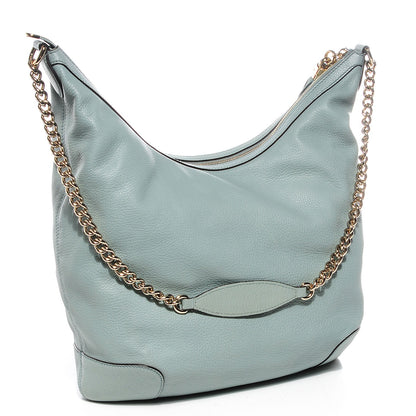 Gucci Calfskin Medium Soho Chain Hobo Splash Blue 3 of 9