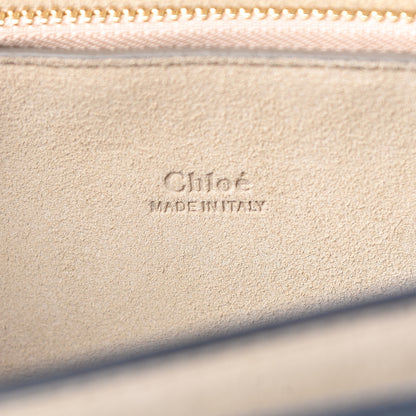 Chloe Suede Calfskin Medium Faye Shoulder Bag Silver Blue 6 of 9