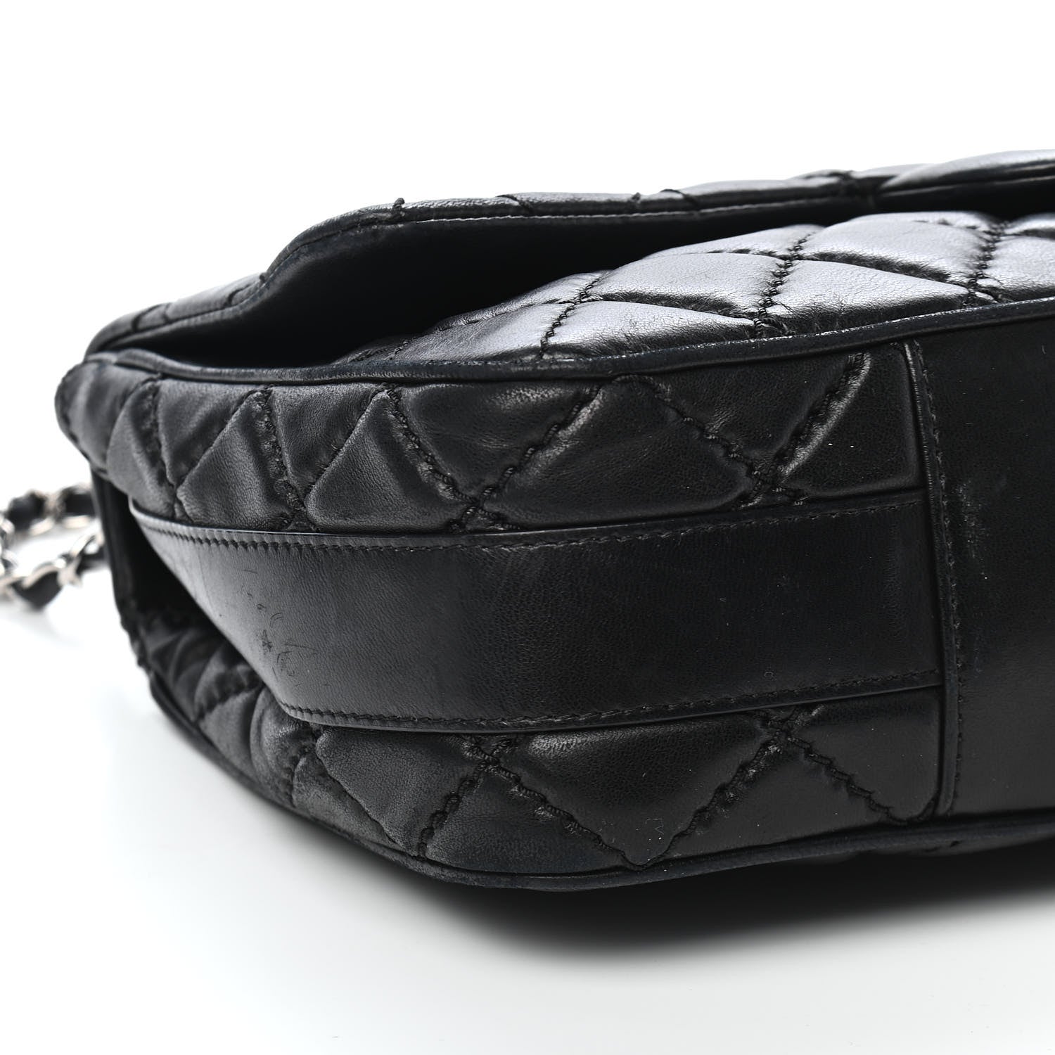 Chanel Lambskin Quilted Jumbo Easy Carry Flap Black 8 of 9
