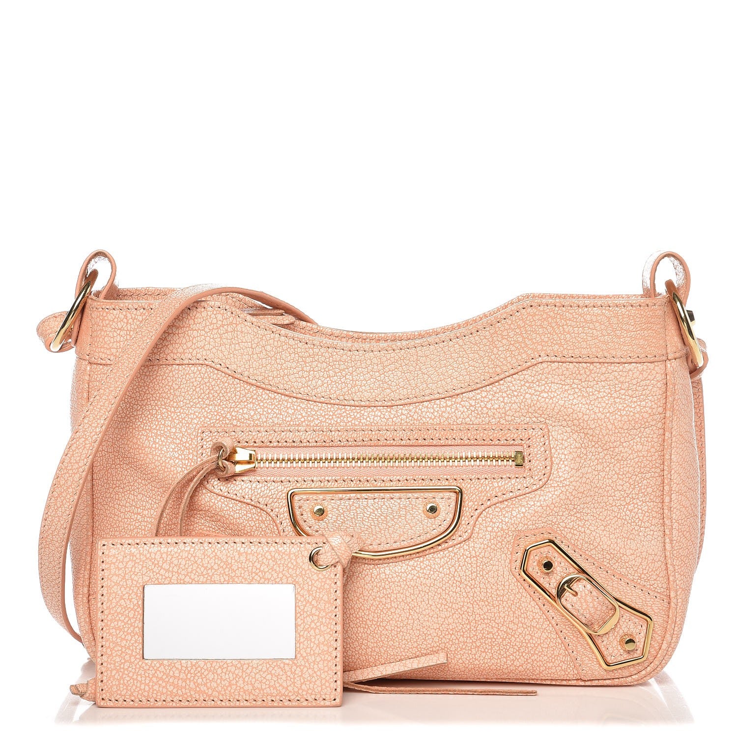 Balenciaga Chevre Gold Metallic Edge Hardware Hip Rose Corail 1 of 7