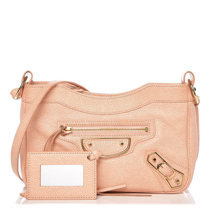 Balenciaga Chevre Gold Metallic Edge Hardware Hip Rose Corail 1 of 7