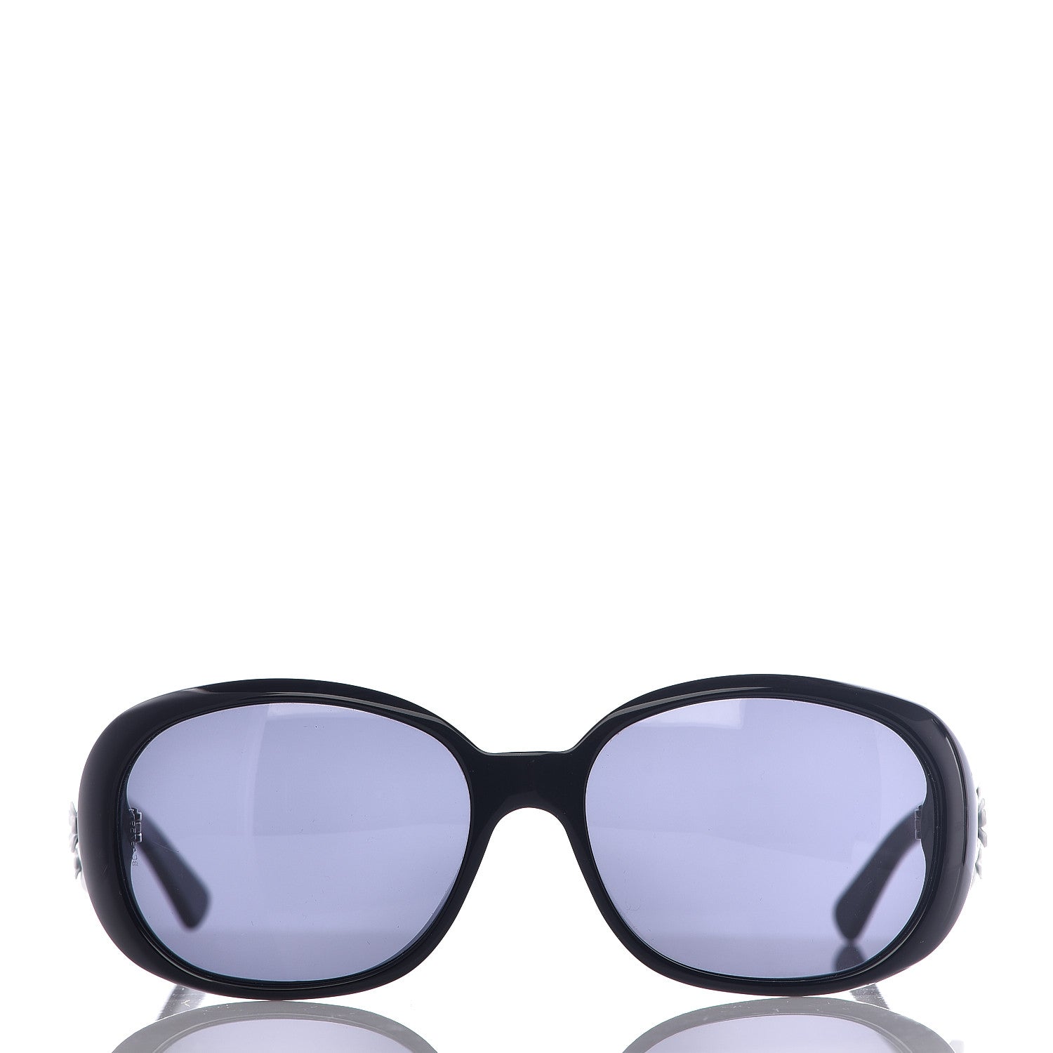 Chanel Camellia CC Sunglasses 5113 Black 2 of 7