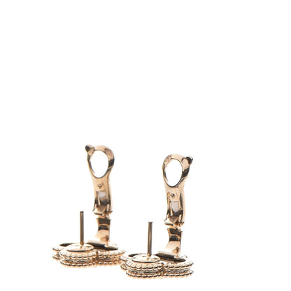 Van Cleef & Arpels 18K Yellow Gold Black Onyx Vintage Alhambra Earrings 4 of 6