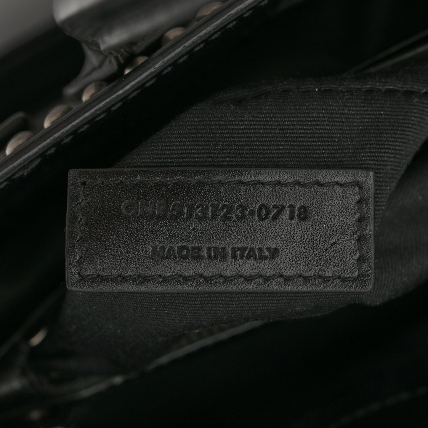 Smooth Calfskin Studded Small Sac De Jour Black