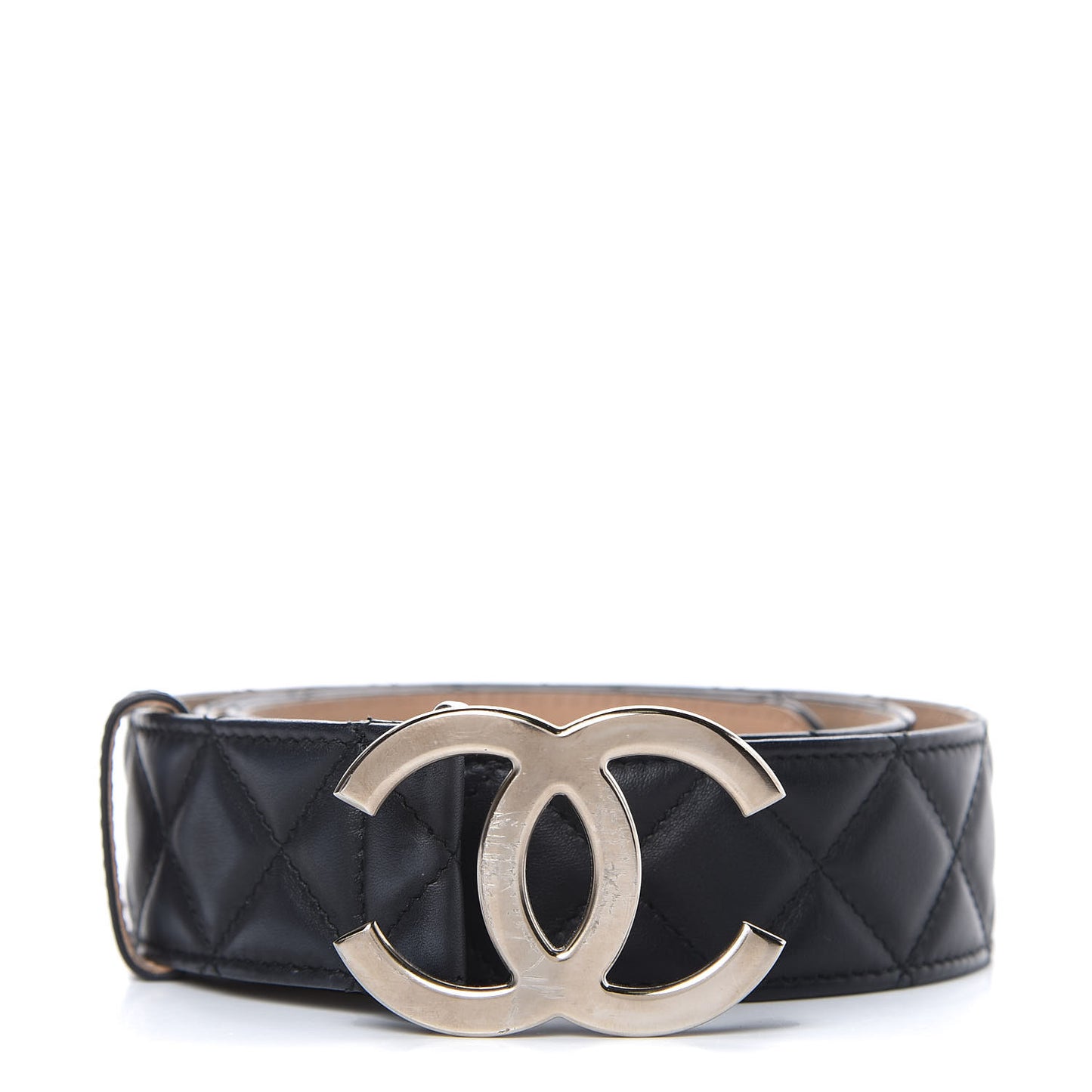 Lambskin Quilted CC Belt 90 36 Black