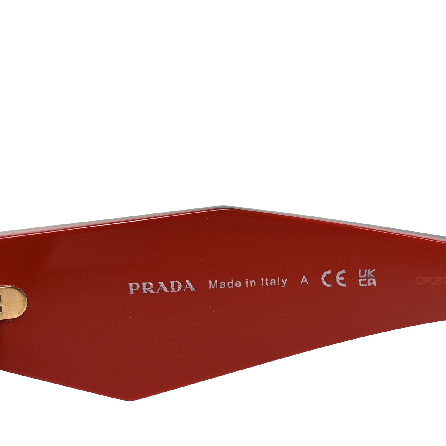 Prada Acetate Symbole Sunglasses SPR 17W Orange Black 5 of 7