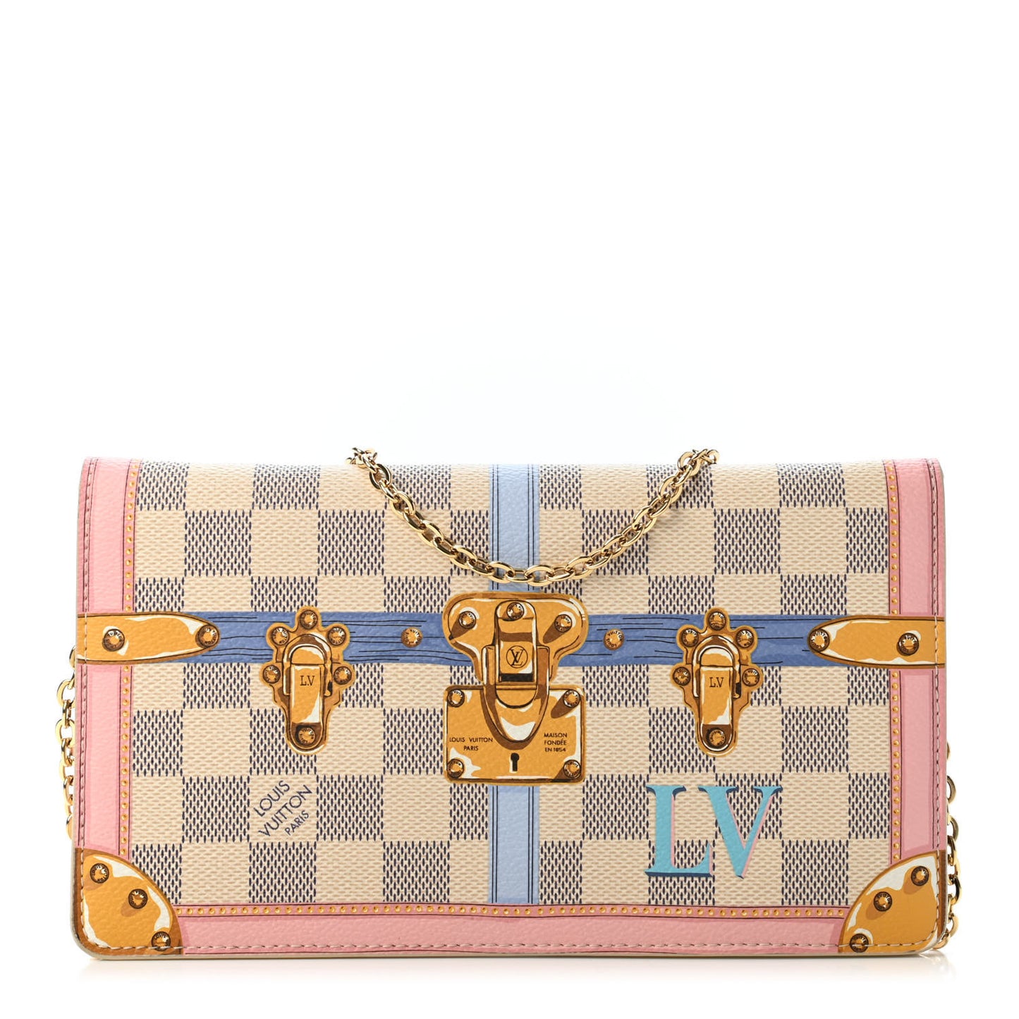 Damier Azur Summer Trunks Pochette Weekend