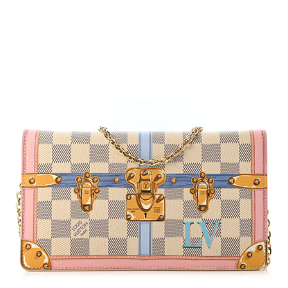 Louis Vuitton Damier Azur Summer Trunks Pochette Weekend 1 of 4
